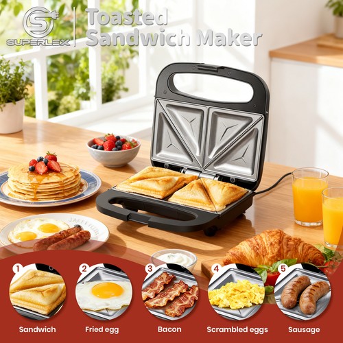 Superlex sandwich maker 750w - sandwich,